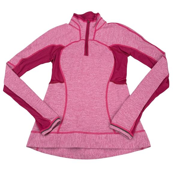 LULULEMON Run For Gold 1/2 Zip Size 4 Heathered Bumble Berry - Picture 9 of 13